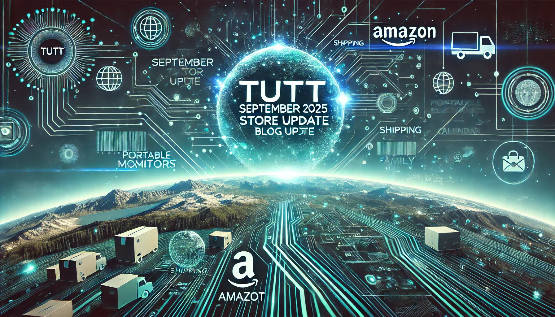 September 2025 Store Updates – DDP Shipping, Amazon EU Expansion, New Portable Monitor for Laptop, Family Organizer