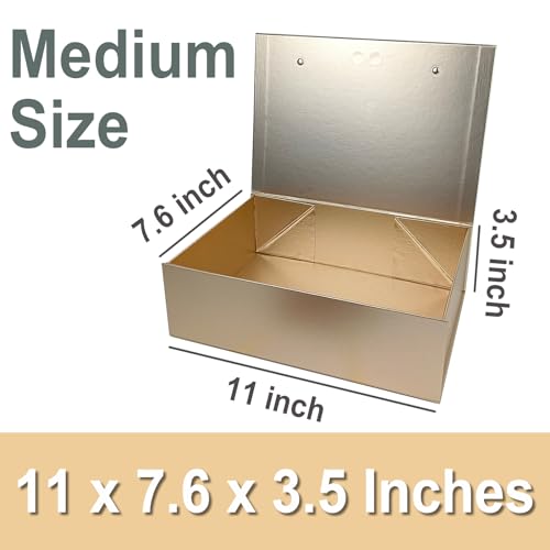 2 Pack Gift Box for Presents,11x7.6x3.5 Inches Large Gift Box with Lids By Good Dragons - TUTT