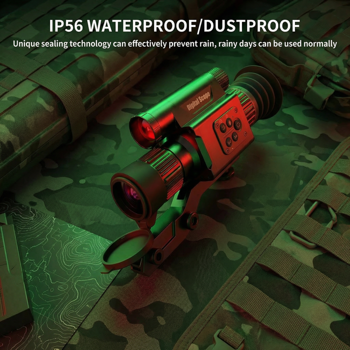 TUTT X7 Digital Night Vision Scope, 5-20X Magnification, 4K Video Recording, IP56 Waterproof, Built-in Electronic Stabilization