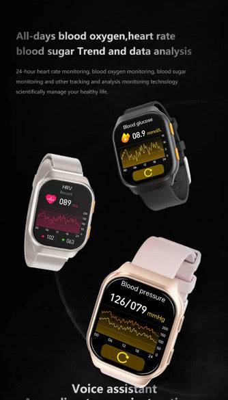 TUTT AMOLED Screen Smartwatch | Always-On Display | Health & Fitness Tracker | YOKO | IP68 Men & Women Smartwatch (Two Straps)