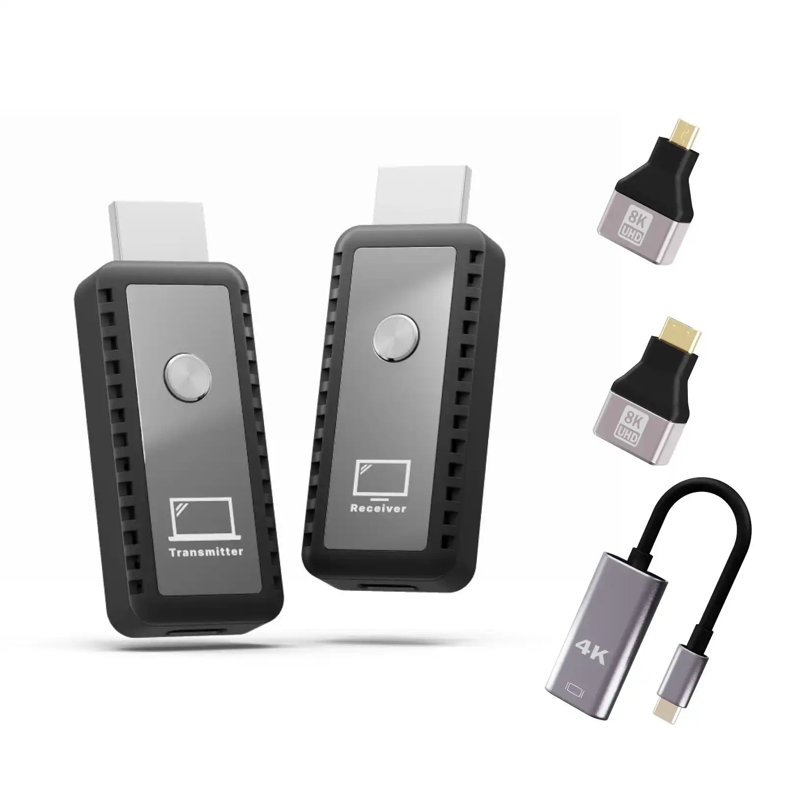 TUTT Wireless HDMI Transmitter & Receiver Kit | 1080p Plug-and-Play Screen Mirroring