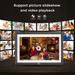 TUTT 15.6” Digital Photo Frame | WiFi IPS Touch Screen, Internal 32 GB | Frameo App | Tabletop or Wall-Mounted | 128GB Micro SD SanDisk + 5 in 1 Card Reader