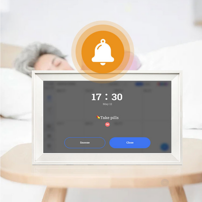 TUTT 15.6” Smart Digital Calendar & Chore Chart | Photo and Video Frame | Android Touchscreen Display Family Organizer + 128GB SanDisk EXTREME PRO® + 5 in 1 Reader