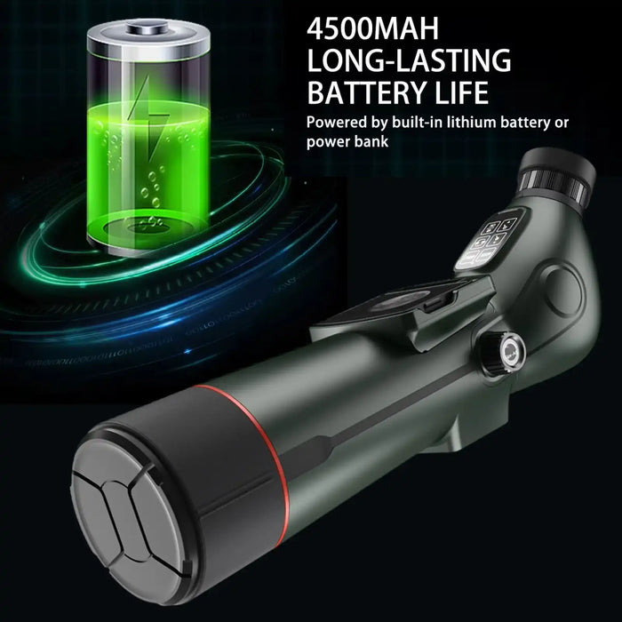 TUTT 350x Telescope, Spotting Scope | External Screen & Night Vision | 30MP HD microSD Recording Astronomical IP54 Waterproof Star0ne