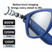 Blue smart glasses with built-in 800W camera and retina-level imaging technology, 3200W pixels, 1200P quality TUTT