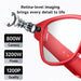 Red camera glasses with retina-level 800W camera, 3200W pixels, and 1200P quality lenses TUTT