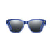 Blue AI camera sunglasses with dark mirrored lenses and built-in front camera lenses TUTT
