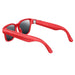 Red TUTT AI smart camera sunglasses with black lenses and sleek frame design TUTT