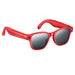 Red smart camera sunglasses with black lenses and built-in front and side cameras TUTT