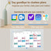 Family organizer digital calendar display with syncing for Google, Outlook, Yahoo, iCloud, Cozi apps on smart screen TUTT