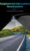 Eyeglasses transforming into a camera with a scenic road view. TUTT AI Smart Glasses Sunglasses, 8MP Camera, ChatGPT, Translation Dual Lenses Replaceable with Prescription