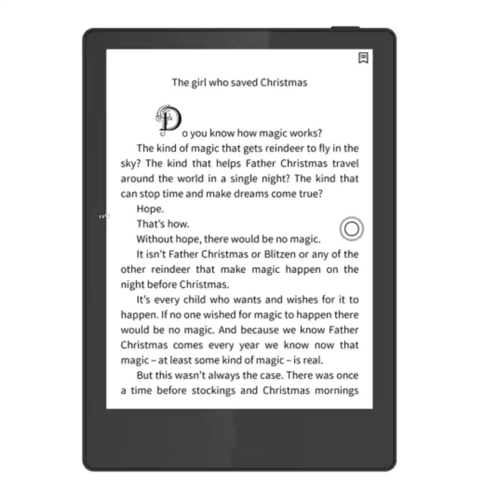 TUTT 6” eReader 64GB with Touchscreen | Dual Front Light E-Ink + Protective Case E5