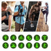 Men exercising, hiking, weightlifting, rock climbing, with green sport icons below, TUTT