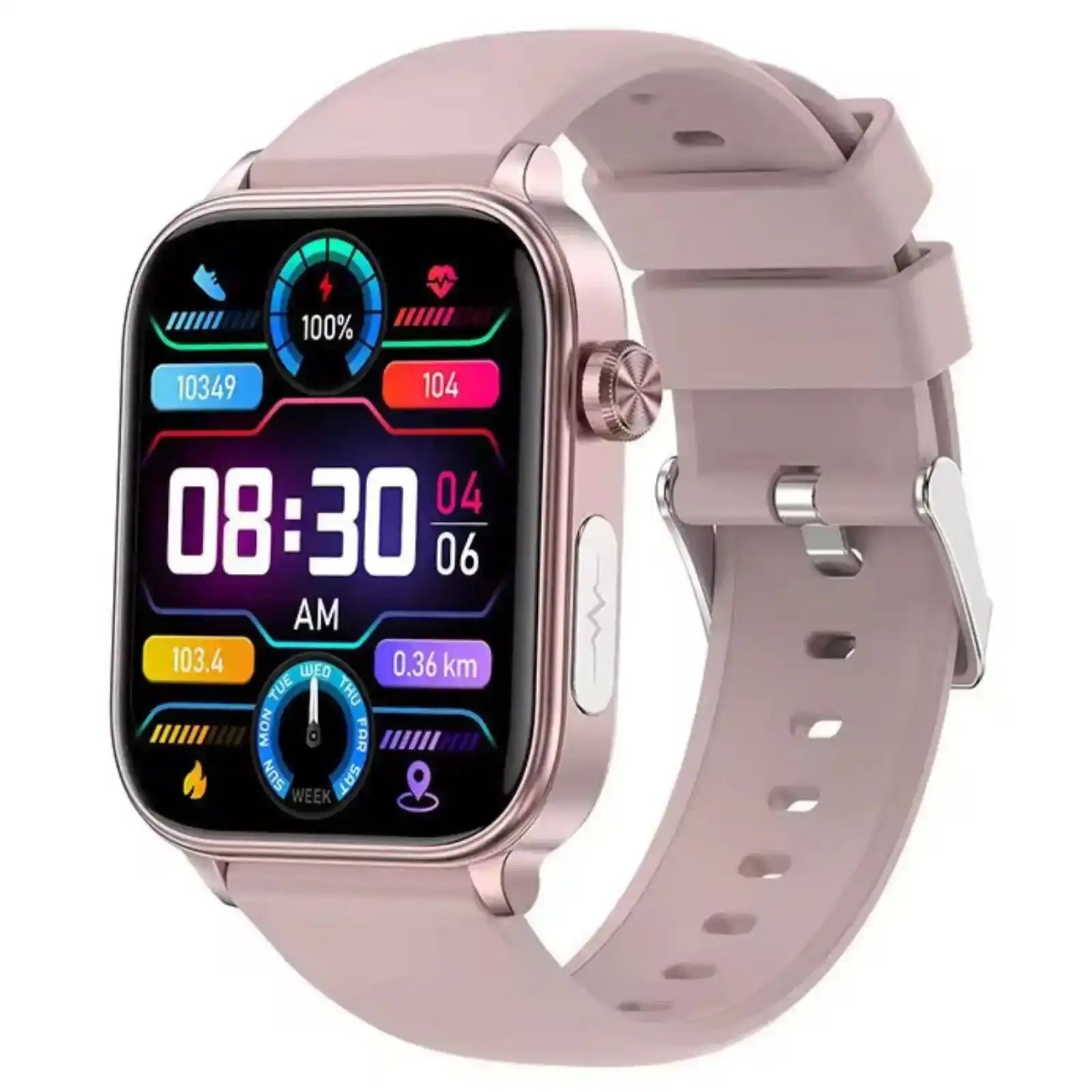 TUTT ECG Smart Watch with, AI Health Monitoring, Body Composition & Bluetooth Calling – 1.39” HD Display, IP68 Waterproof, 340mAh Batter E7