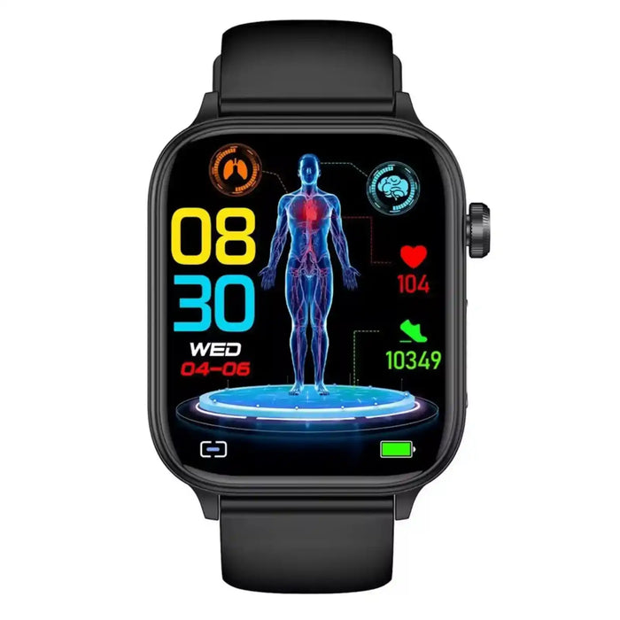 Montre connectée TUTT ECG avec suivi de santé par IA, analyse de la composition corporelle et appels Bluetooth – Écran HD 1,39", étanchéité IP68, batterie 340 mAh E7
