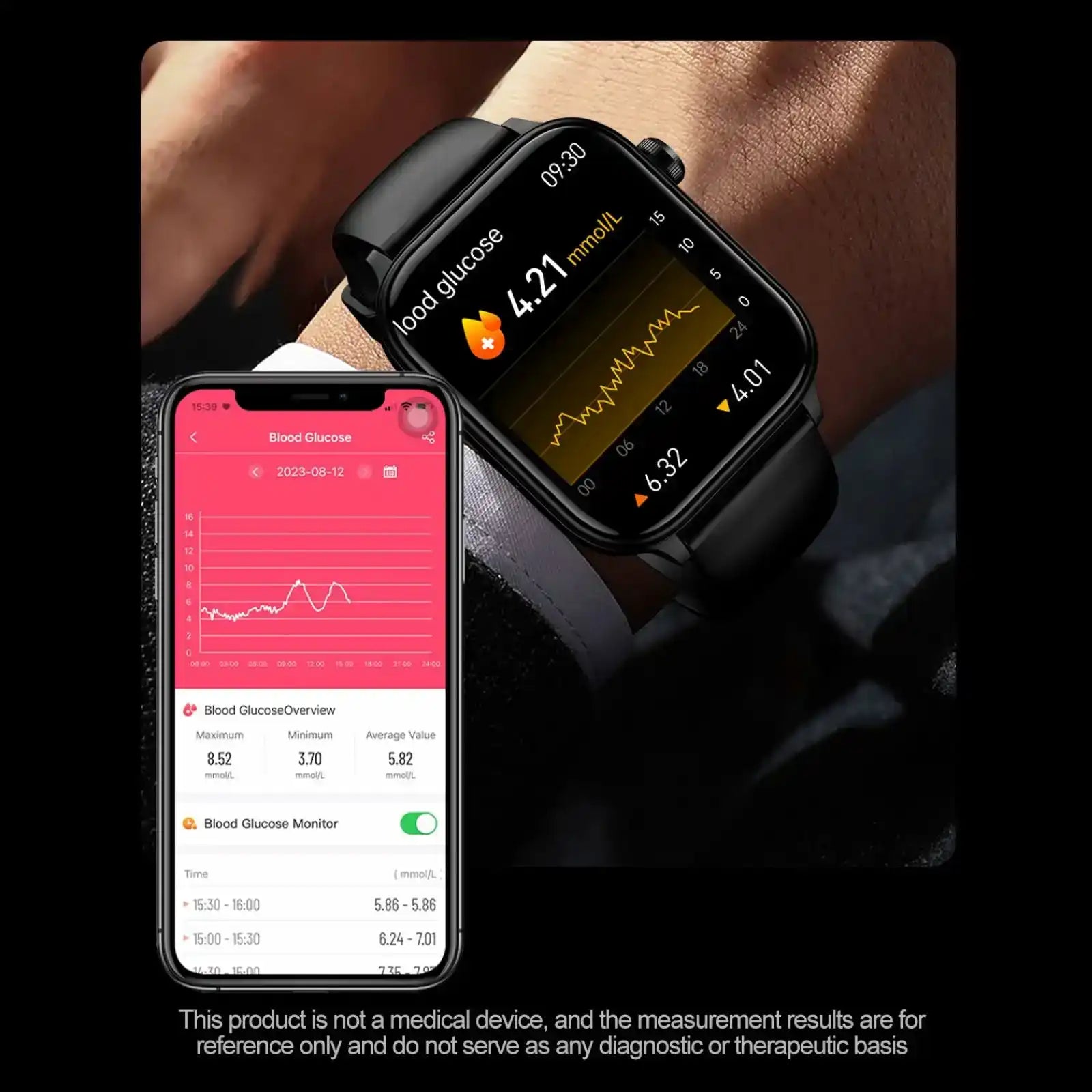 TUTT ECG Smart Watch with, AI Health Monitoring, Body Composition & Bluetooth Calling – 1.39” HD Display, IP68 Waterproof, 340mAh Batter E7