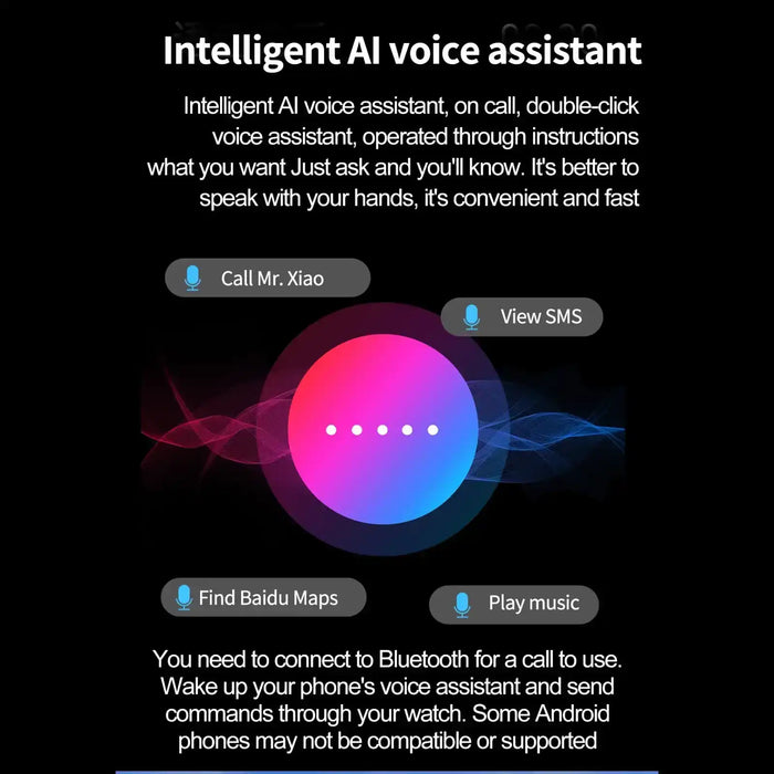 Montre connectée TUTT ECG avec suivi de santé par IA, analyse de la composition corporelle et appels Bluetooth – Écran HD 1,39", étanchéité IP68, batterie 340 mAh E7