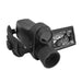Black night vision camcorder with adjustable lens and side screen displaying rabbit image, handheld design TUTT