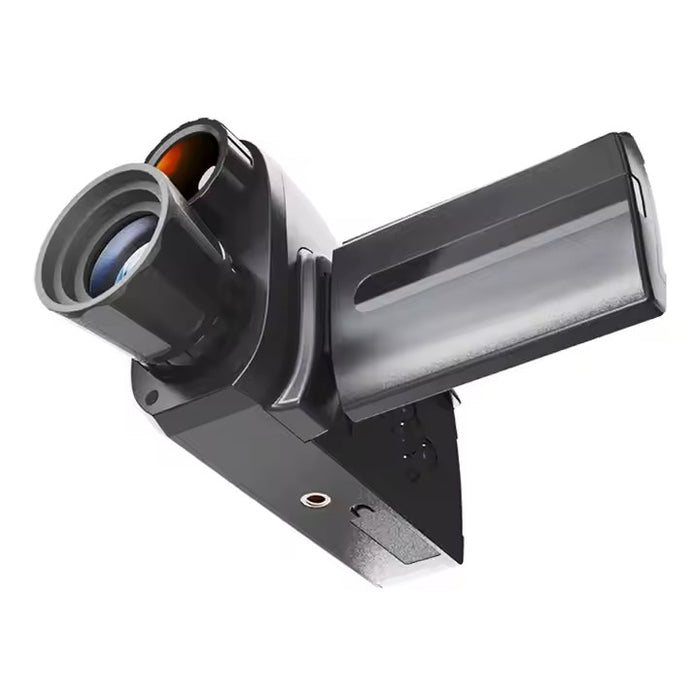 Compact black 4K night vision camcorder with 8x zoom, infrared lens, and flip-out screen TUTT