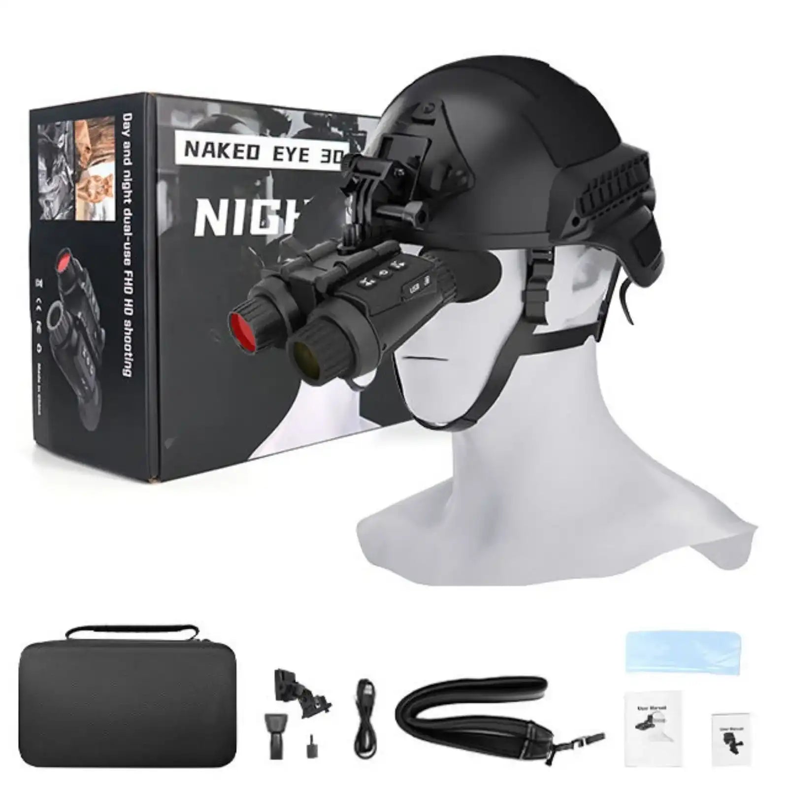 Lunettes de vision nocturne TUTT 4K 3D infrarouges, jumelles avec caméra intégrée, montage sur casque NV8300 SONY Starlight
