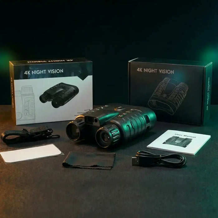 Lunettes de vision nocturne infrarouge TUTT, télémètre laser, jumelles 4K IP54 32 MP, zoom numérique 8x NV2185 Plus 