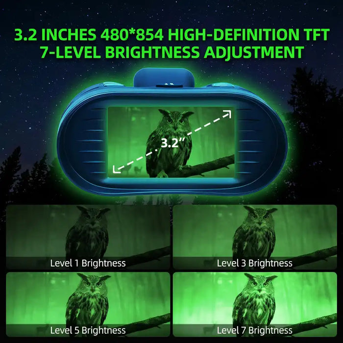 Lunettes de vision nocturne infrarouge TUTT, télémètre laser, jumelles 4K IP54 32 MP, zoom numérique 8x NV2185 Plus 