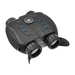 Black night vision binoculars with dual eyepieces, digital controls, and a built-in compass on top, TUTT