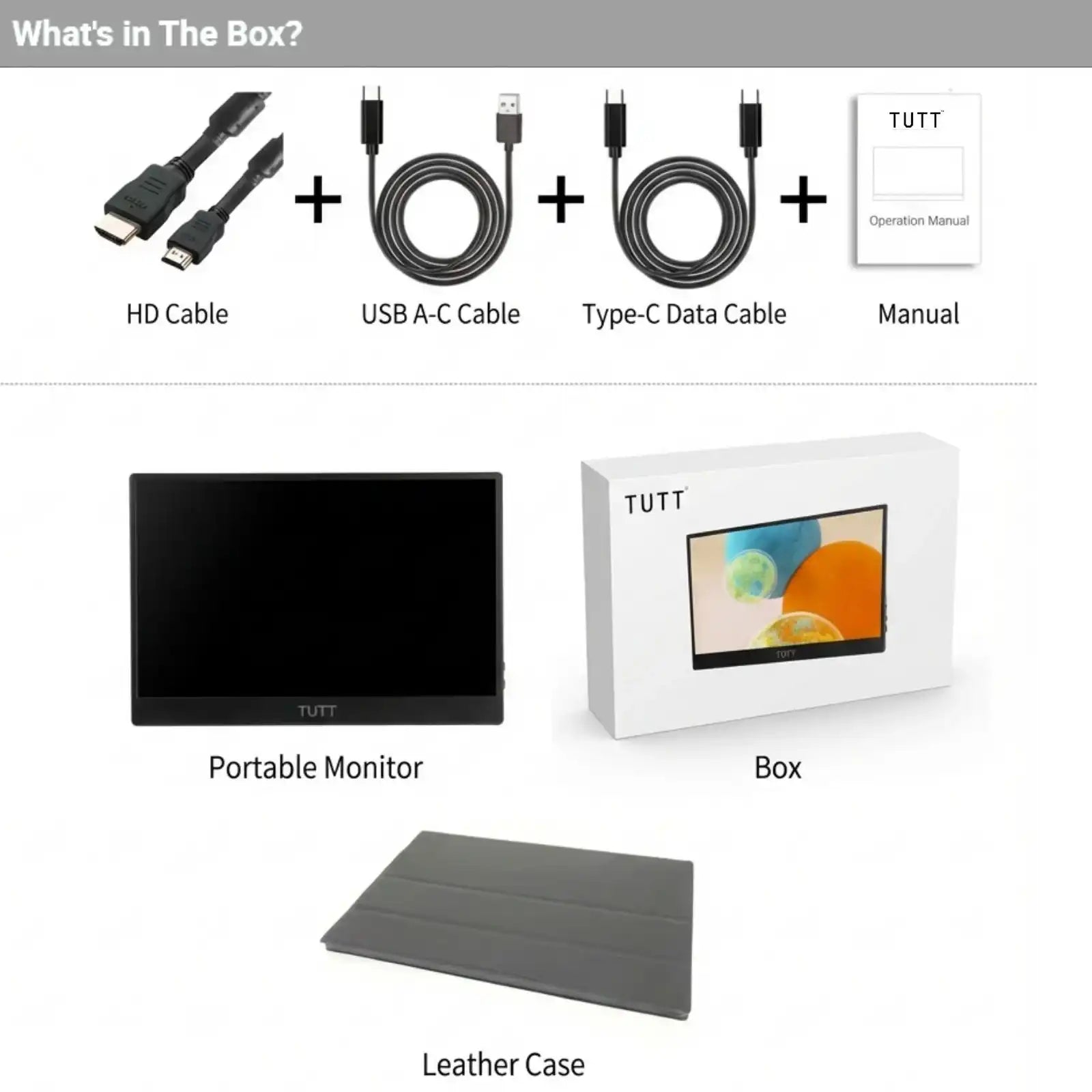 Moniteur portable OLED TUTT 13,3" – Dalle IPS FHD USB-C, extension d'écran pour ordinateur portable | OL3