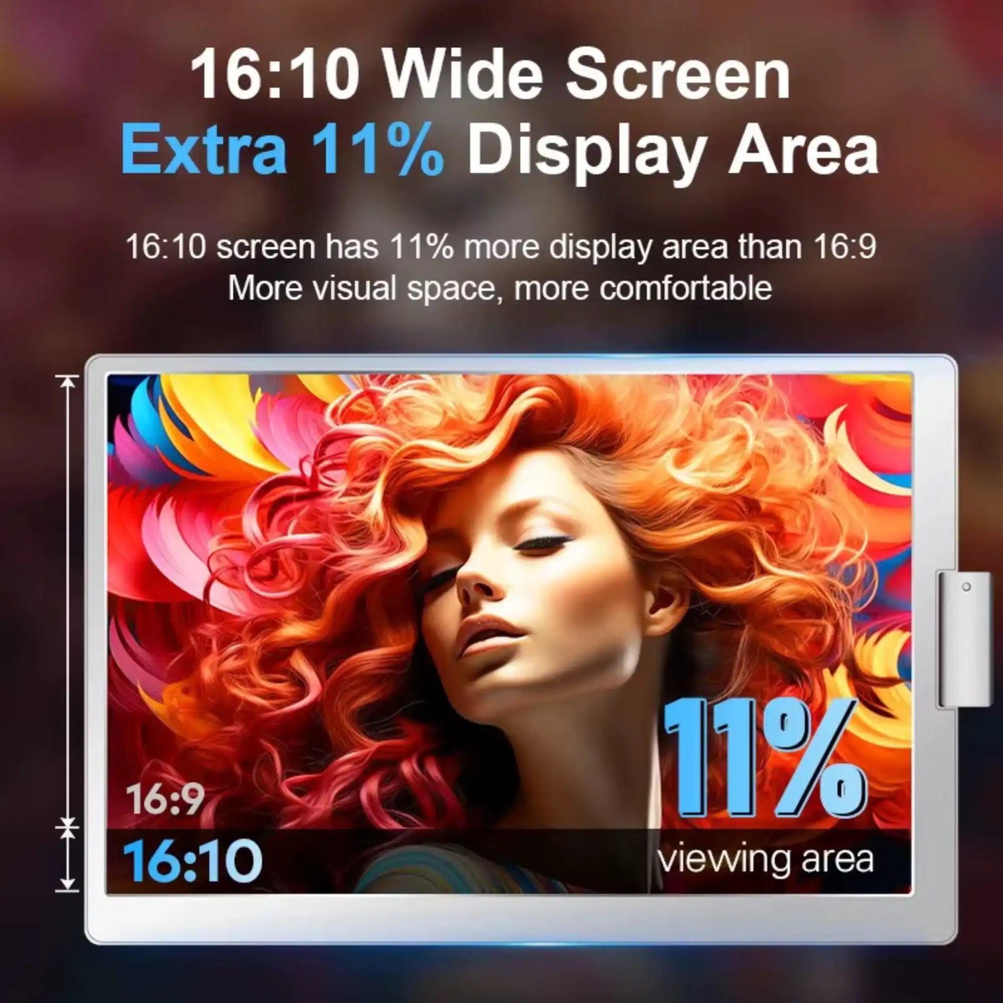 TUTT 16” Dual Portable Monitor | 16:10 Ratio FHD IPS Triple Screen Extender | Dual Rotating Screens | Standalone | H5 Converter Cable | Windows, Mac OS – Model S11