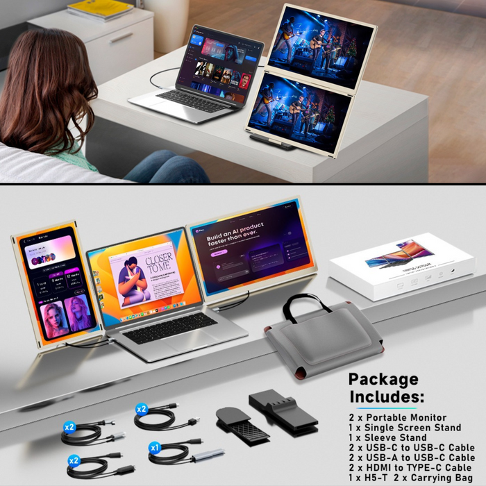TUTT S7 Portable Monitor for Laptop Screen Extender