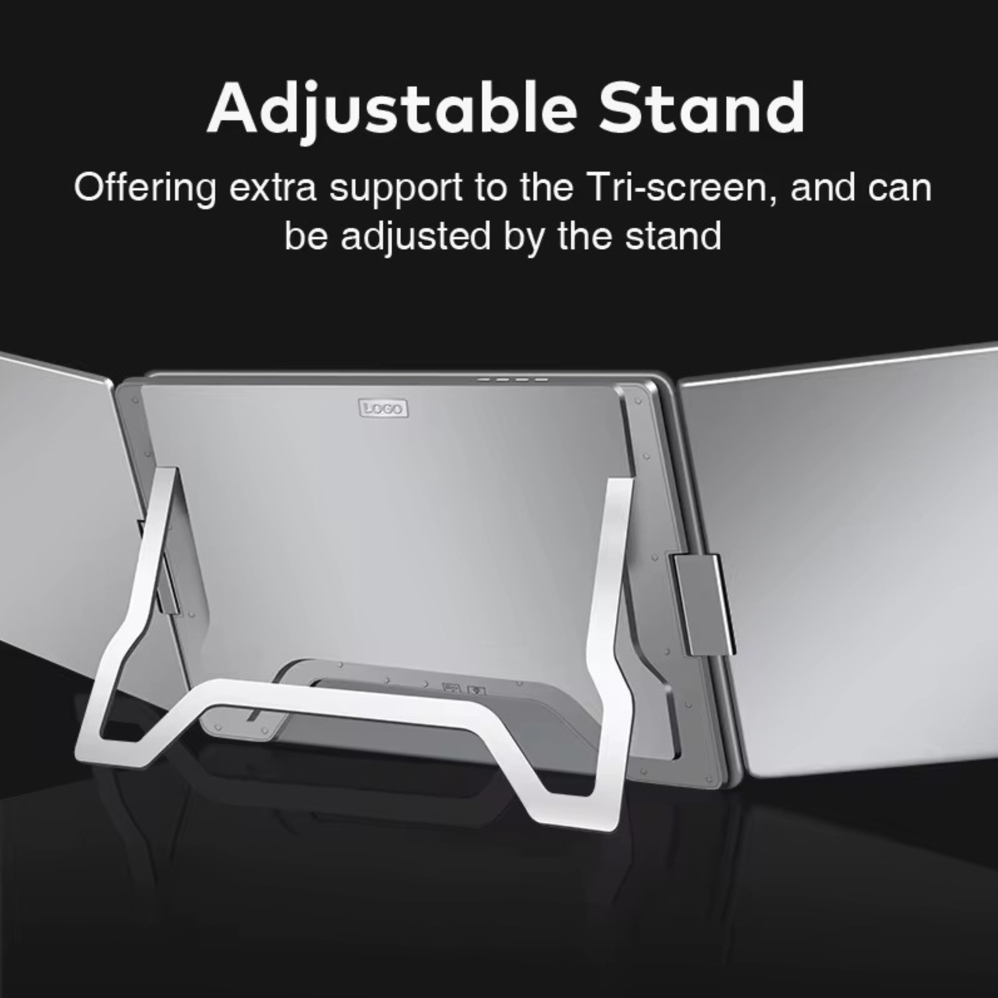 TUTT 16” Dual Screen Portable Monitor for Laptop 12”-18.5”– 16:10 Ratio IPS, Single USB-C Cable, Stand-Alone Design | S900 