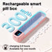 Rechargeable smart pill box with 3000mAh battery and Type-C port, charging in 2.5 hours for one month use TUTT
