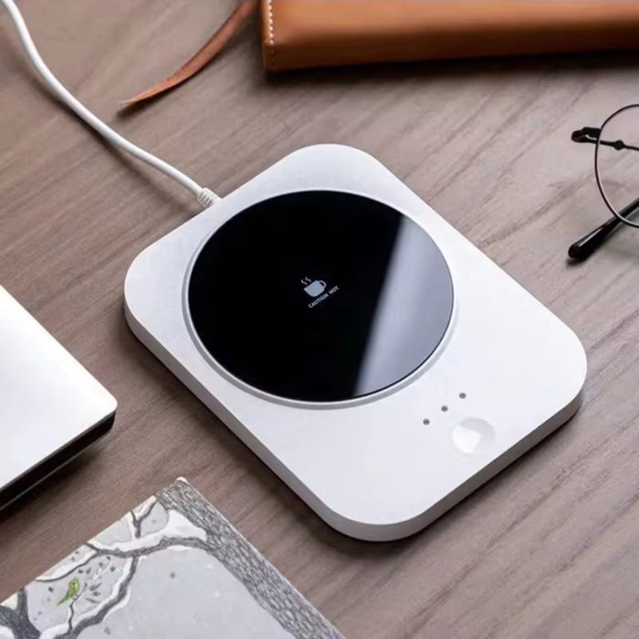 TUTT Electric Smart Mug Warmer – Wireless USB Coffee Cup Heater with 3-Level Temperature Control