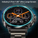 Close-up of smart watch with 1.85 inch ultra large screen and digital step counter, TUTT