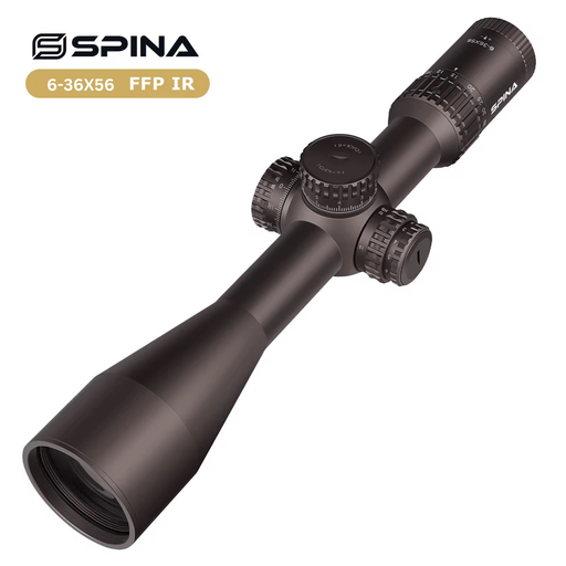 GLACIER 6 - 36×56 ED Glass FFP Tactical Scope Illuminated Reticle 12 Gear | IPX7 Long Range Scope Binocular | Spina sold by TUTT - TUTT