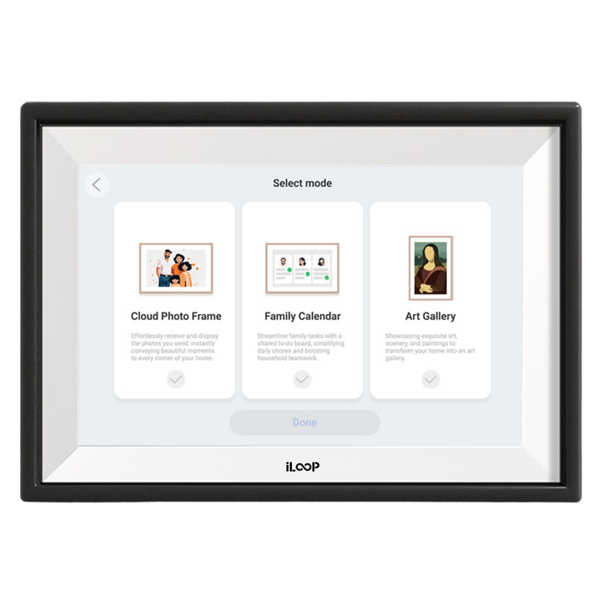 iLoop 15.6” Digital Calendar 32GB | 3 Modes: Calendar, Wi-Fi Photo and Video Frame & Art Gallery | Touchscreen
