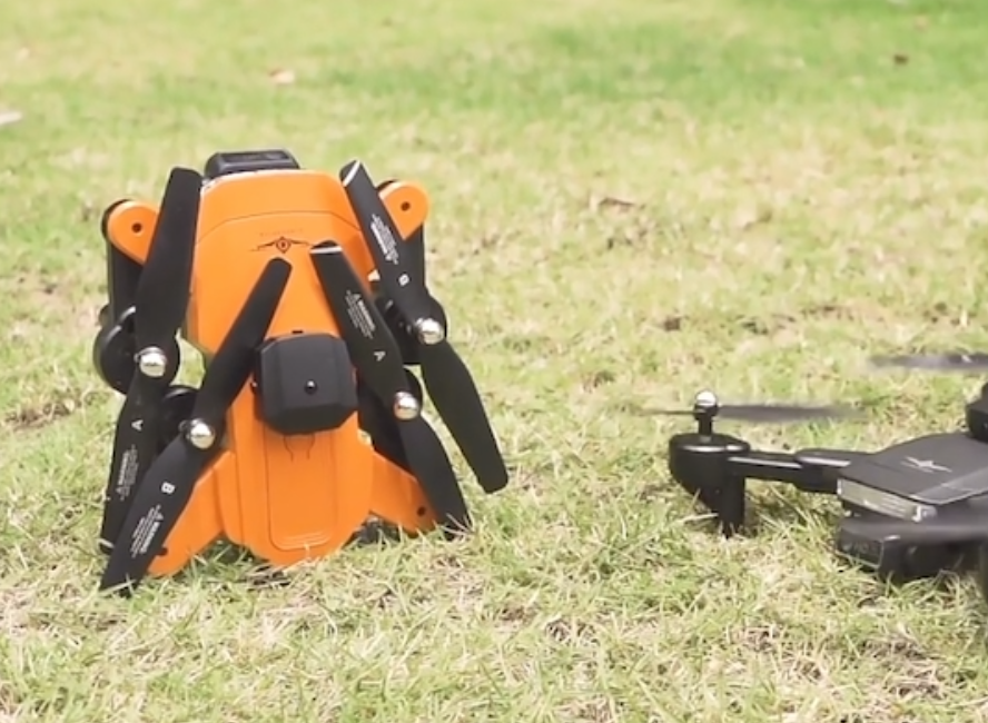 TUTT KF617 Mini Drone 4K Dual Camera Drone Infrared Obstacle Avoidance Optical Flow Foldable Quadcopter Height Hold Follow, Orbit, Waypoint Modes 2* Batteries