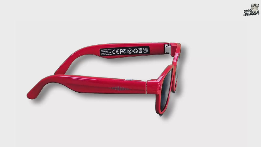 TUTT AI Glasses | Smart Sunglasses HD Camera + AI Integration & Intelligent Object Recognition | Replaceable with Prescription Lenses GS10-V