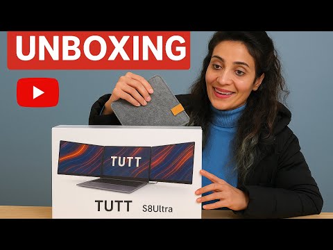 Unboxing TUTT S8Ultra – The 14” Dual Portable Monitor for Laptop | One Cable, Triple Screen Power