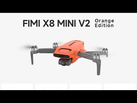 FIMI X8 MINI V2 GPS Drone with 4K Camera Professional 245g ultra-lightweight 31 Mins Flight Time 9KM Video Transmission, 3-Axis Gimbal 2 Intelligent Batteries 128GB | TUTT