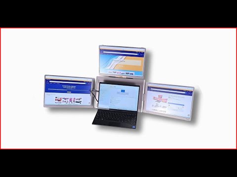 TUTT 16” Quad Screen Extender | Single Cable Setup | 16:10 IPS | Stand-Alone Portable Monitor For Laptop Mac & Windows S788