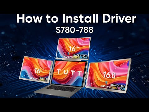 Moniteur portable TUTT 16 pouces triple écran pour ordinateur portable 12 à 18,5 pouces | Câble unique | IPS 16:10 | Extension d'écran quadruple | Autonome pour Mac et Windows S788 