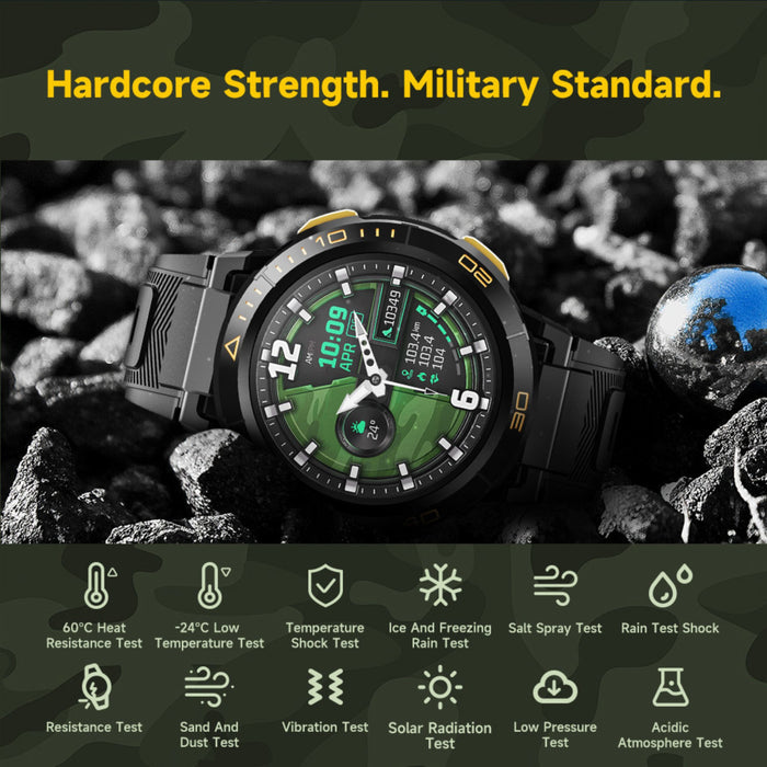 TITT ZL1 Rugged Android AMOLED Smart Watch 4G SIM Card GPS | 2MP HD Camera | IP68 1 ATM | Mega Battery 800 mAh | 2GB - 16GB ROM | Titanium Alloy - TUTT