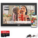 TUTT 15.6” Digital Photo Frame Smart WiFi IPS Touch Screen | 32GB Storage | Frameo App | 128 GB Additional Micro SD and Reader Kit | Tabletop or Wall - Mounted | Gift Idea - TUTT