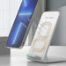 TUTT 15W Wireless Foldable Charger Stand Pad Compatible with iPhone 14/13/12/SE 2020/11/XS Max/XR/X/8 Plus, Galaxy S23/S22/S21/S20/S10/S9/ Type-C + USB Fast Charger Adapter | support de chargement sans fil - TUTT