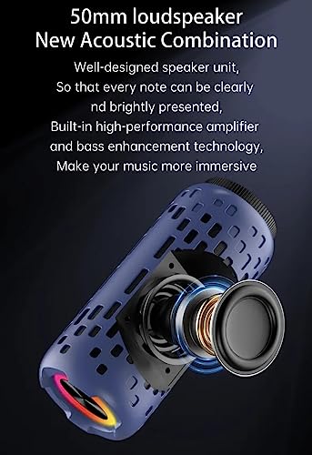 TUTT 2 in 1 Outdoor Waterproof Mini Speaker with Earbuds LED Lighting with Hook | TWS