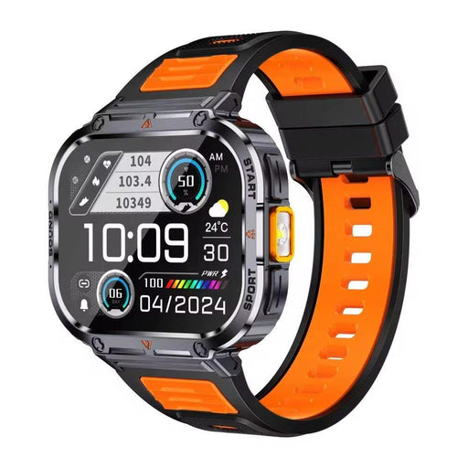 TUTT 2.0" Dial Smart Watch | Rugged Military | Health and Fitness Tracking | Flashlight | NX23 Smartwatches For Men - TUTT