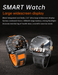 TUTT 2.0" Dial Smart Watch | Rugged Military | Health and Fitness Tracking | Flashlight | NX23 Smartwatches For Men - TUTT