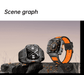 TUTT 2.0" Dial Smart Watch | Rugged Military | Health and Fitness Tracking | Flashlight | NX23 Smartwatches For Men - TUTT