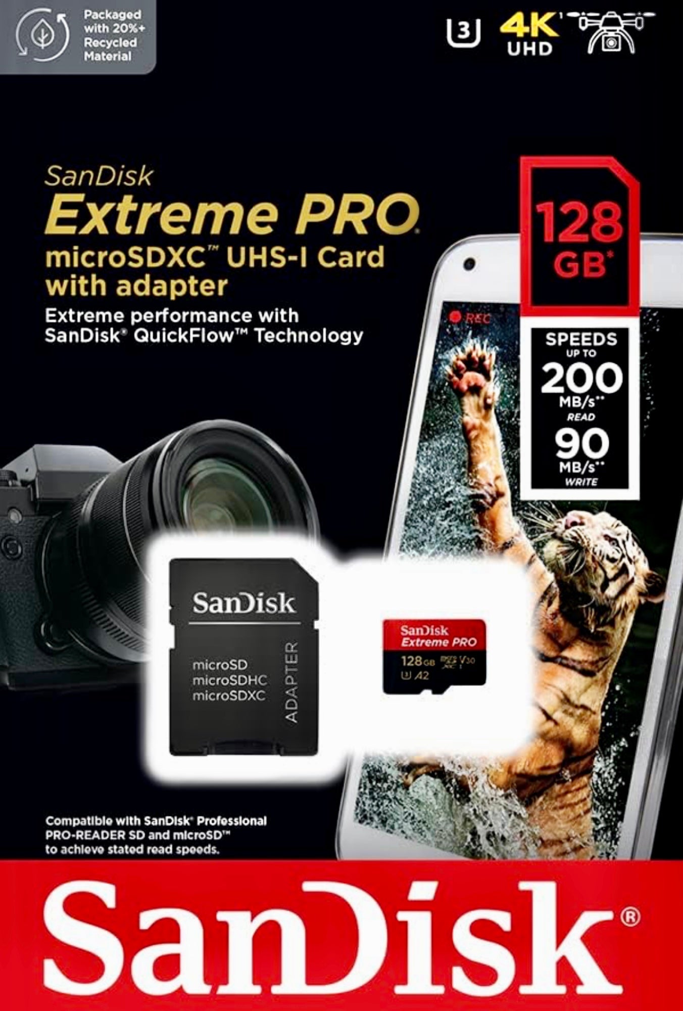 TUTT 3 in 1 | SanDisk 64/128/256/512GB 1TB Ultra microSDXC MicroSD Memory Card